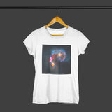 NGC 4038 & 4039 (Antennae Galaxies) | Corvus Constellation Women's Organic Cotton T-Shirt - darkmatterprints - tshirts