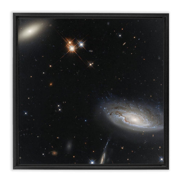 2MASX J03193743+4137580 and UGC 2665 Galaxies Wall Art including Frame - darkmatterprints -