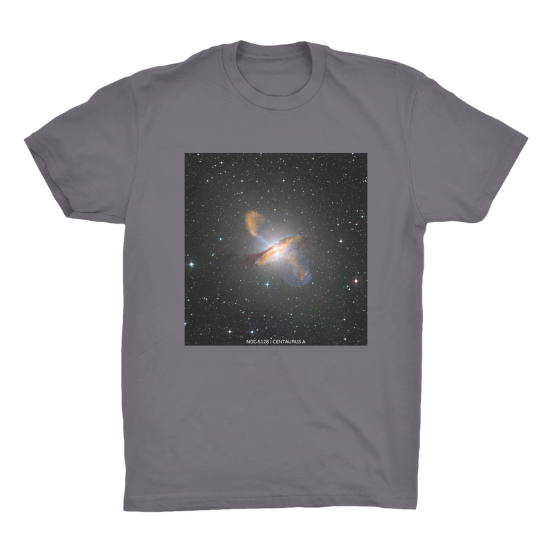 NGC 5128 | Centaurus A Men's Organic Cotton T-Shirt - darkmatterprints - Apparel