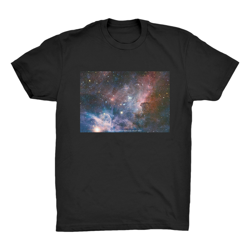 NGC 3372 (Carina Nebula) | Milky Way Men's Organic Cotton T-Shirt - darkmatterprints - Apparel