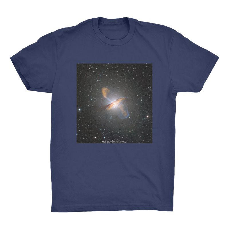 NGC 5128 | Centaurus A Men's Organic Cotton T-Shirt - darkmatterprints - Apparel