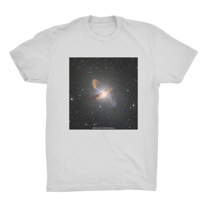 NGC 5128 | Centaurus A Men's Organic Cotton T-Shirt - darkmatterprints - Apparel