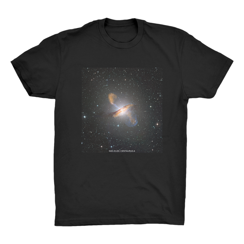 NGC 5128 | Centaurus A Men's Organic Cotton T-Shirt - darkmatterprints - Apparel