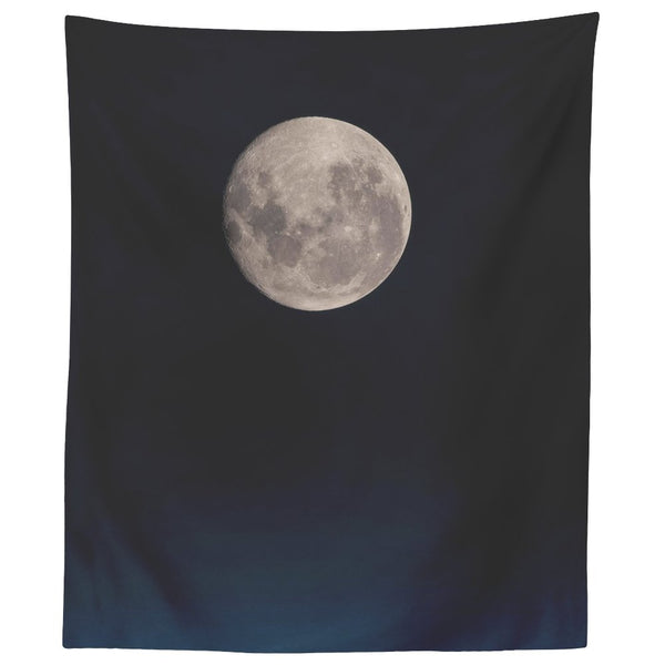 A Full Moon Over the Pacific Tapestry - darkmatterprints - Tapestries
