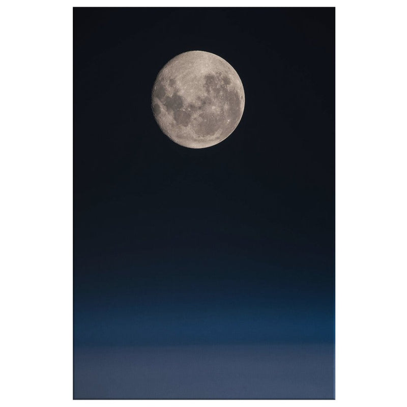 A Full Moon Over the Pacific Wall Art - darkmatterprints - Canvas Wall Art 2