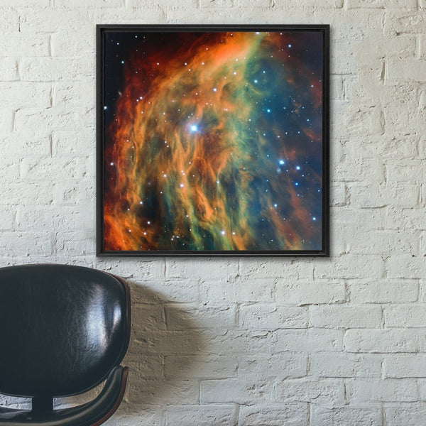 Abell 21 and Sharpless 2-274 (Medusa Nebula) Wall Art including Frame - darkmatterprints -