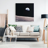 Apollo 8: Earthrise Wall Art - darkmatterprints - Canvas Wall Art 2