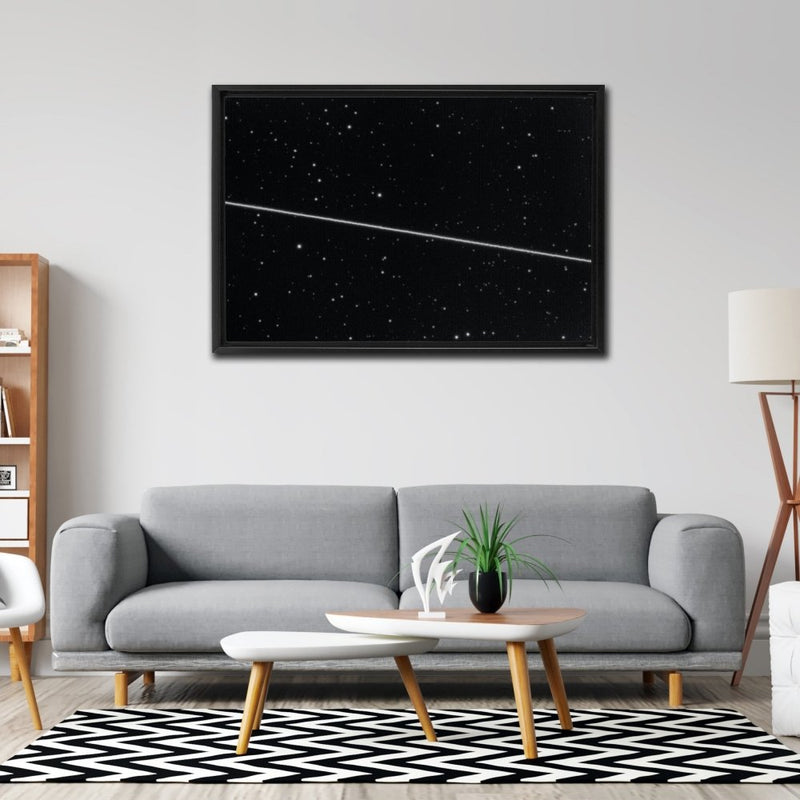 Asteroid (4179) Toutatis passes the Earth Wall Art including Frame - darkmatterprints -