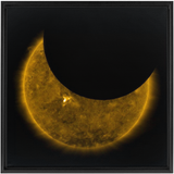 Criss-Crossing Lunar Transit Wall Art including Frame