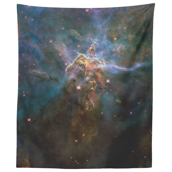 Carina Nebula HH 901,HH 902 Mystic Mountain Tapestry - darkmatterprints - Tapestries