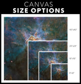 Carina Nebula HH 901,HH 902 Mystic Mountain Wall Art - darkmatterprints - Canvas Wall Art 2