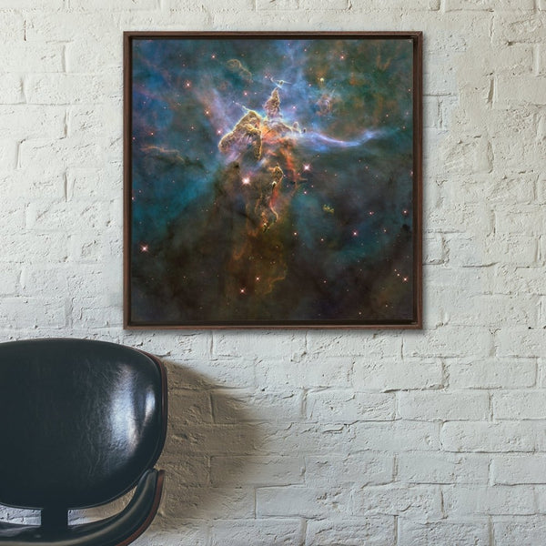 Carina Nebula HH 901,HH 902 Mystic Mountain Wall Art including Frame - darkmatterprints -