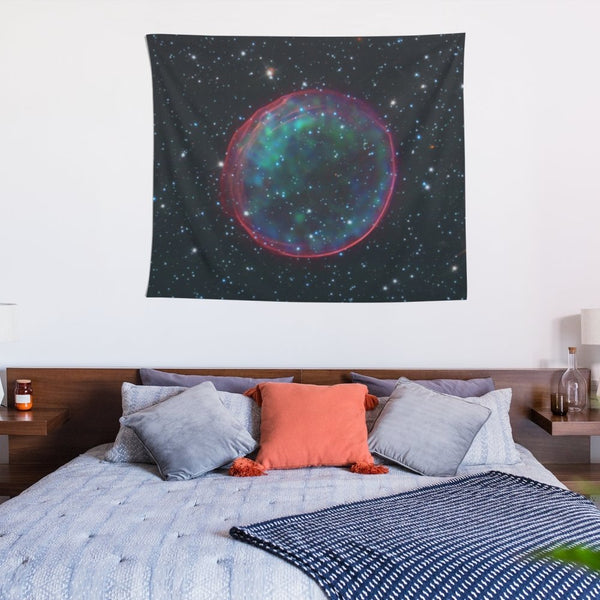 Celestial Bauble (SNR B0509-67.5) Tapestry - darkmatterprints - Tapestries