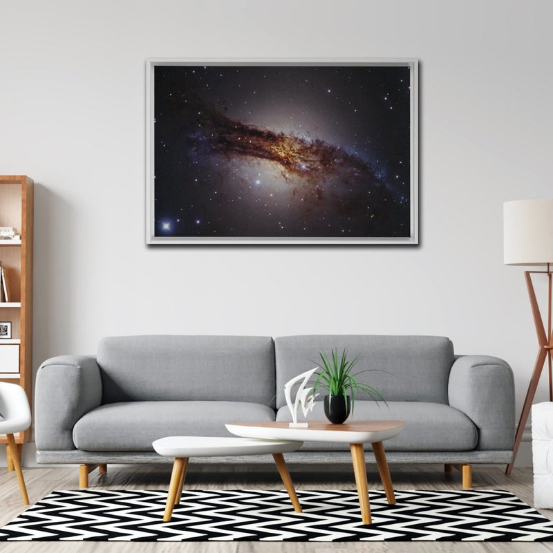 Centaurus A | Our Nearest Giant Galaxy Wall Art including Frame - darkmatterprints -