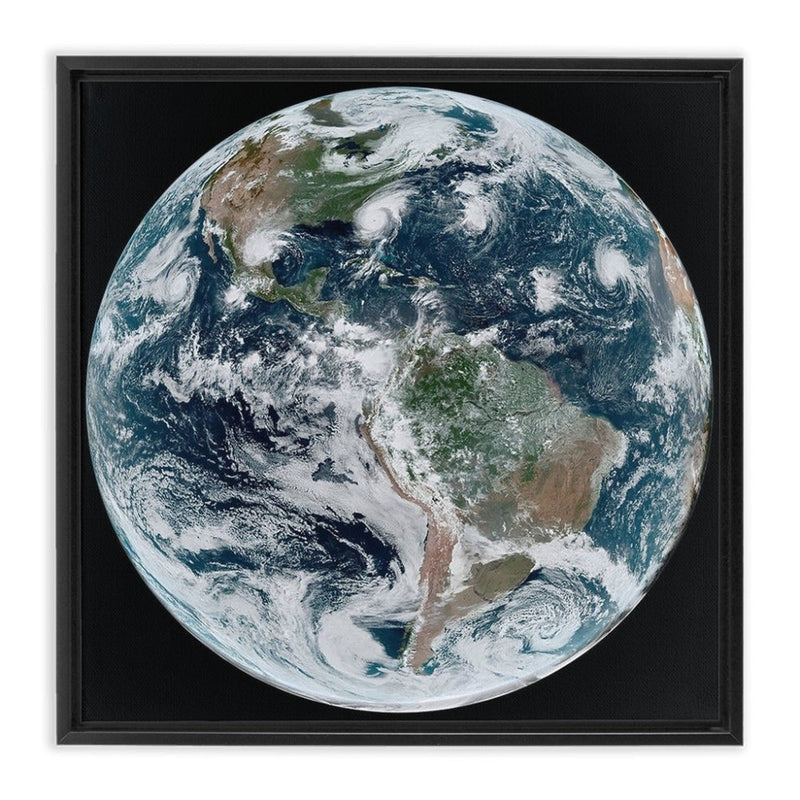 Chain of Tropical Cyclones Wall Art including Frame - darkmatterprints -