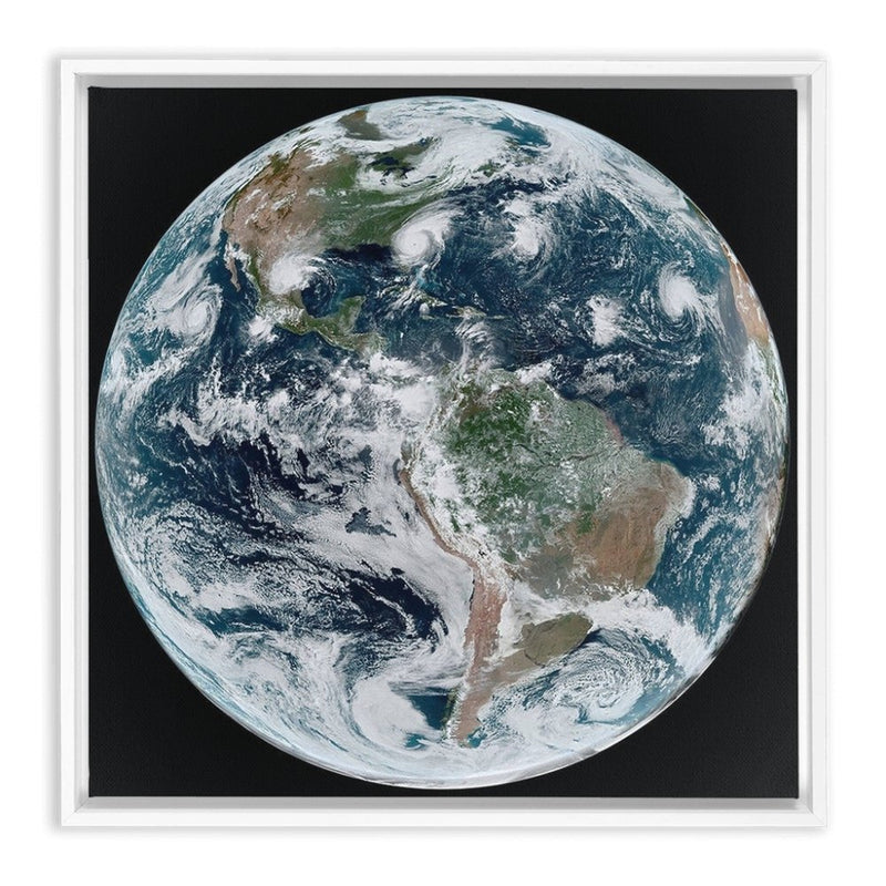 Chain of Tropical Cyclones Wall Art including Frame - darkmatterprints -