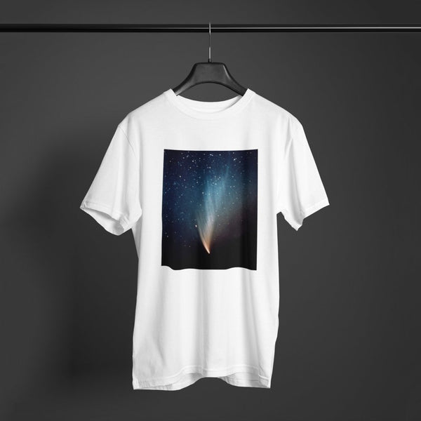 Comet West Men's Organic Cotton T-Shirt - darkmatterprints - Apparel