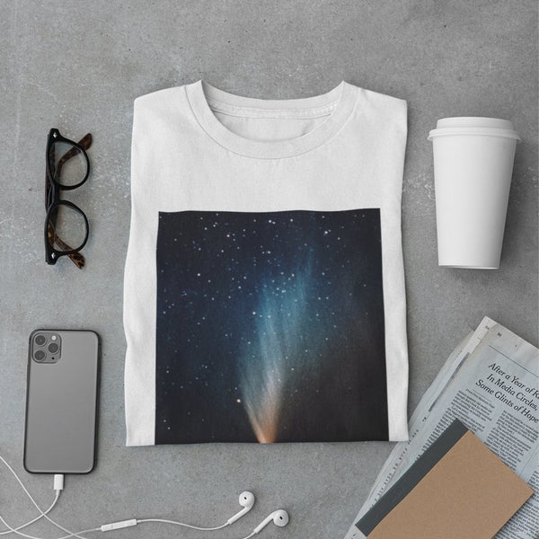 Comet West Men's Organic Cotton T-Shirt - darkmatterprints - Apparel