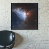 Cosmic Cloud’s Silver Lining Wall Art including Frame - darkmatterprints -