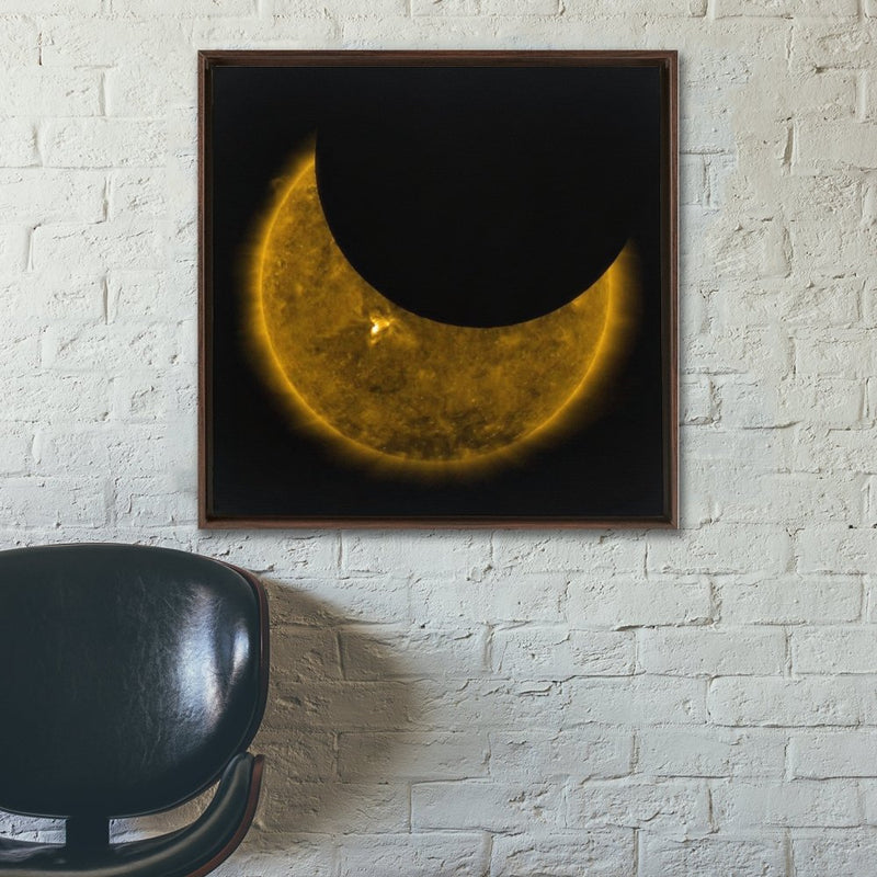 Criss-Crossing Lunar Transit Wall Art including Frame - darkmatterprints -