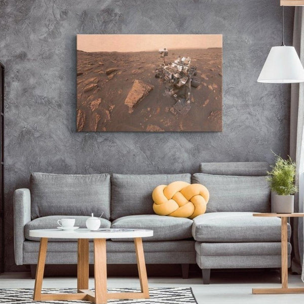 Curiosity Mars Rover in its 8th Year on the Red Planet Wall Art - darkmatterprints - Canvas Wall Art 2