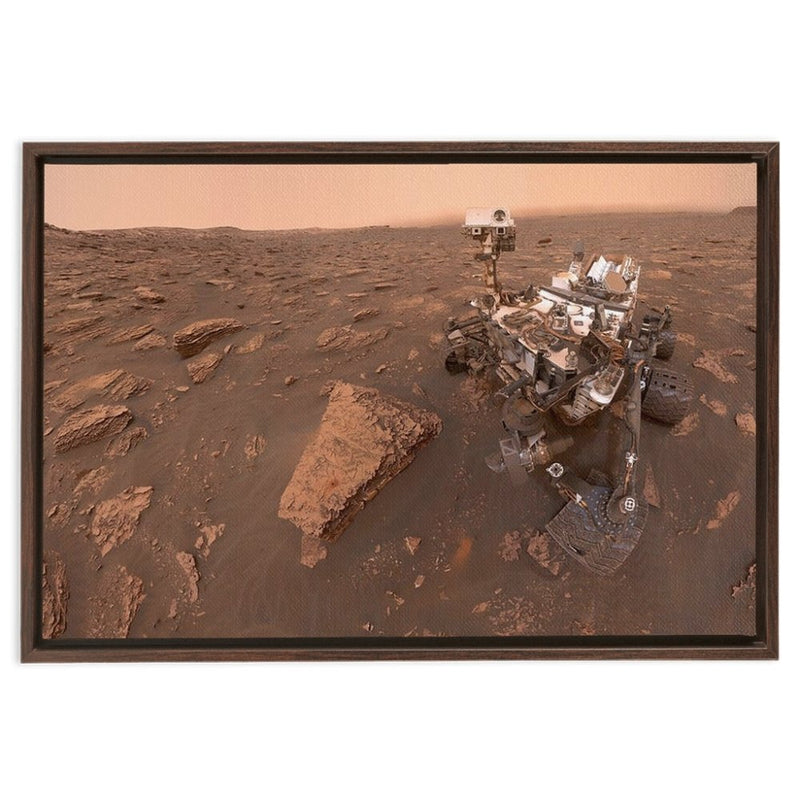 Curiosity Mars Rover in its 8th Year on the Red Planet Wall Art including Frame - darkmatterprints -