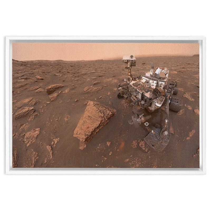 Curiosity Mars Rover in its 8th Year on the Red Planet Wall Art including Frame - darkmatterprints -