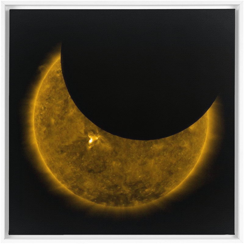 Criss-Crossing Lunar Transit Wall Art including Frame