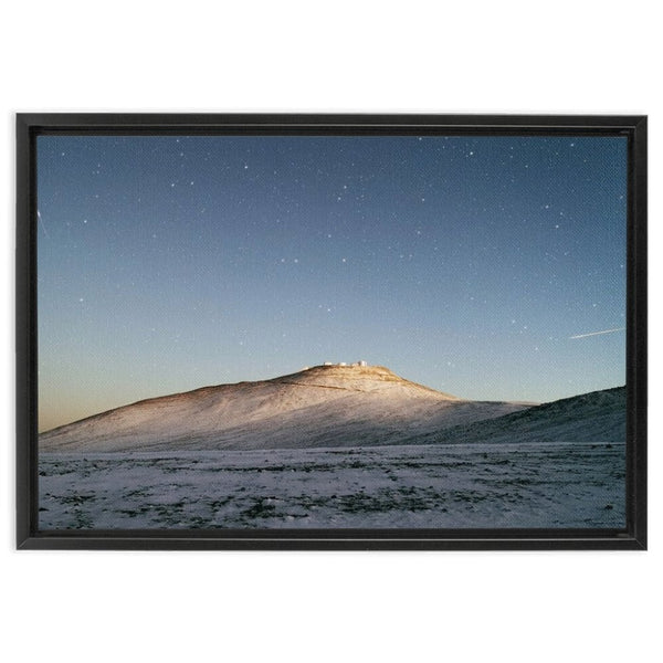 Dark Sky above the White Dessert Wall Art Including Frame - darkmatterprints -