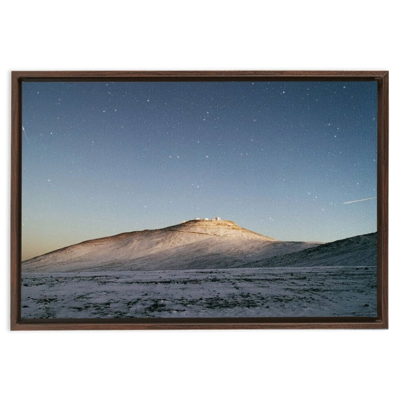 Dark Sky above the White Dessert Wall Art Including Frame - darkmatterprints -