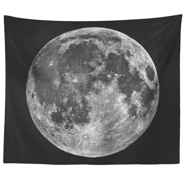 Earth's Moon Tapestry - darkmatterprints - Tapestries