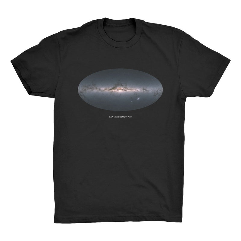 Gaia Mission | Milky Way Men's Organic Cotton T-Shirt - darkmatterprints - Apparel