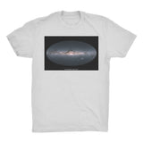 Gaia Mission | Milky Way Men's Organic Cotton T-Shirt - darkmatterprints - Apparel