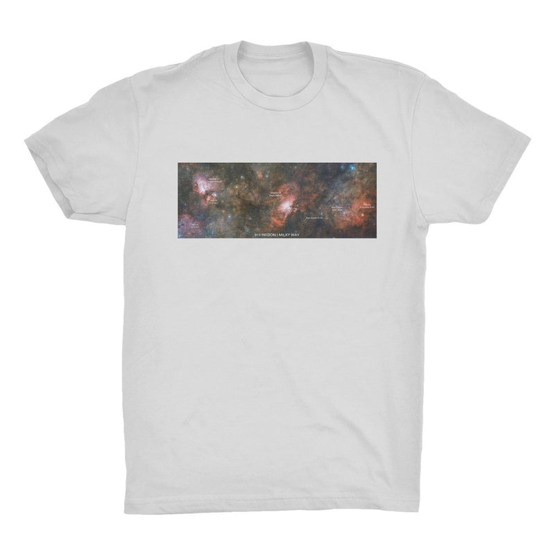 H II Region | Milky Way Men's Organic Cotton T-Shirt - darkmatterprints - Apparel