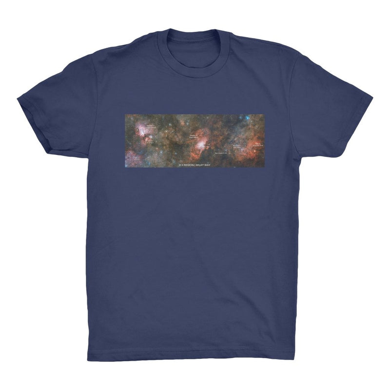 H II Region | Milky Way Men's Organic Cotton T-Shirt - darkmatterprints - Apparel