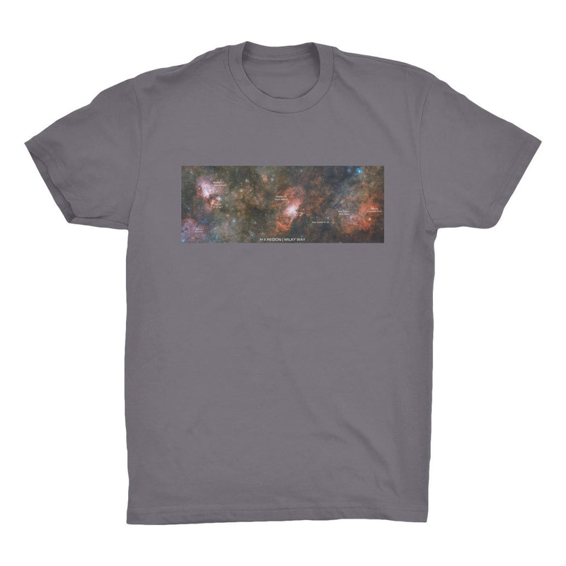 H II Region | Milky Way Men's Organic Cotton T-Shirt - darkmatterprints - Apparel