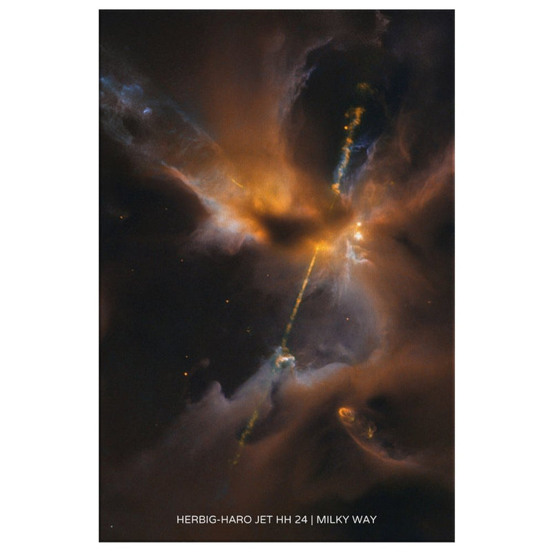 Herbig-Haro Jet HH 24 | Milky Way Wall Art - darkmatterprints - Canvas Wall Art 2