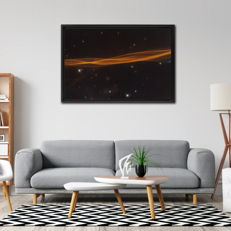 Hubble Views Edge of Stellar Blast Wall Art including Frame - darkmatterprints -