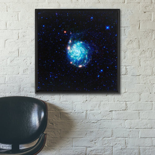 M 101: The Pinwheel Galaxy Wall Art including Frame - darkmatterprints -