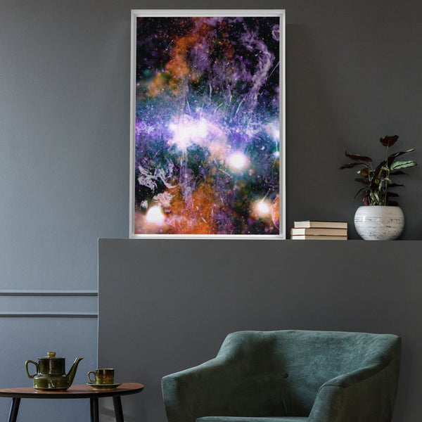 Magnetized Threads Weave Spectacular Galactic Tapestry Wall Art including Frame - darkmatterprints -