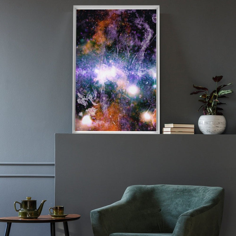 Magnetized Threads Weave Spectacular Galactic Tapestry Wall Art including Frame - darkmatterprints -