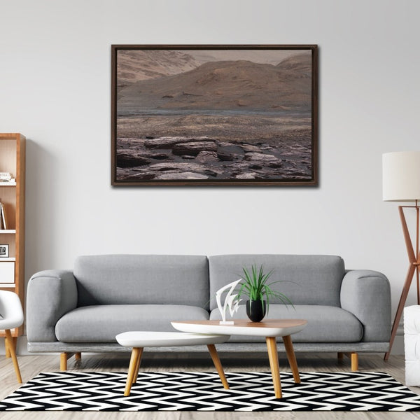 Mars Color Variations on Mount Sharp Wall Art including Frame - darkmatterprints -