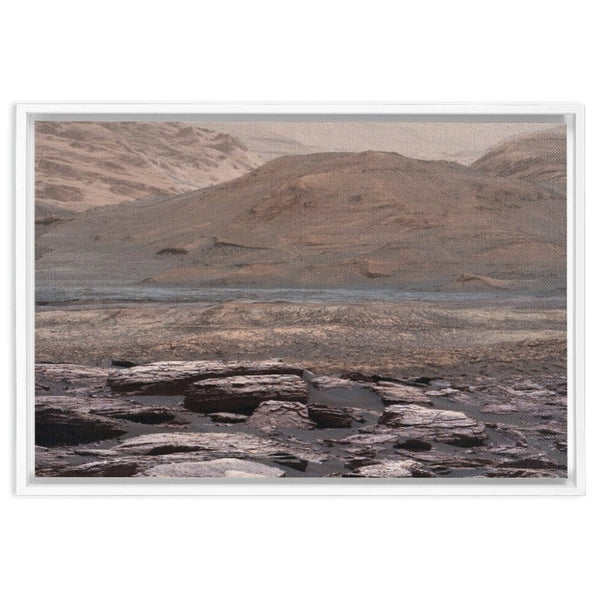 Mars Color Variations on Mount Sharp Wall Art including Frame - darkmatterprints -