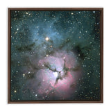 Messier 20 and NGC 6514 (Trifid Nebula) Framed Canvas Wraps - darkmatterprints -