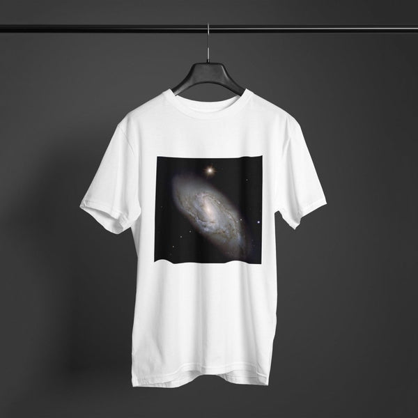 Messier 66 NGC 3627 Men's Organic Cotton T-Shirt - darkmatterprints - Apparel