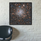 NGC 1898 Globular Cluster Framed Canvas Wraps - darkmatterprints -