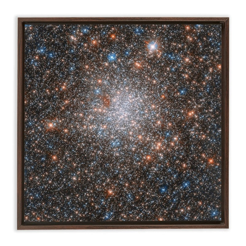 NGC 1898 Globular Cluster Framed Canvas Wraps - darkmatterprints -