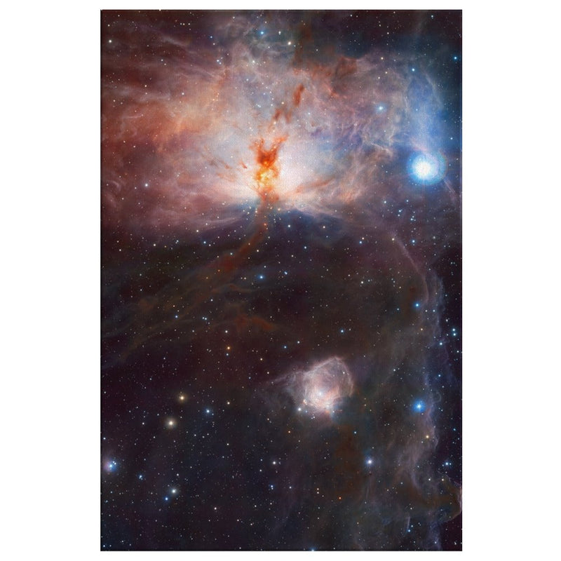 NGC 2024 | Flame Nebula Wall Art - darkmatterprints - Canvas Wall Art 2