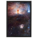 NGC 2024 | Flame Nebula Wall Art including Frame - darkmatterprints -