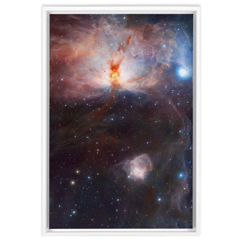 NGC 2024 | Flame Nebula Wall Art including Frame - darkmatterprints -